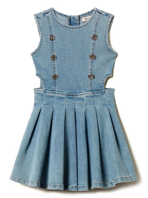Abito bambina in denim TWINSET Kids | 251GJ254211457